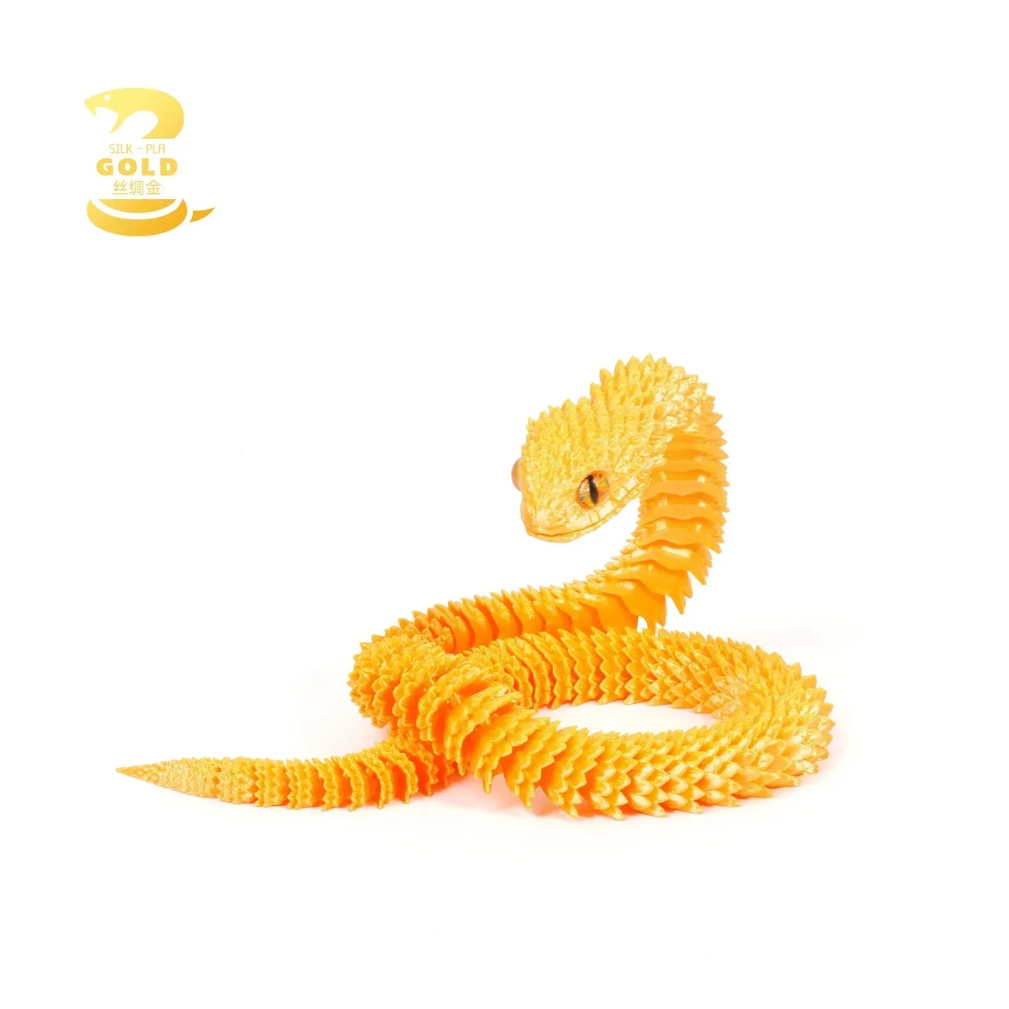 Serpentine Elegance 3D Printed Snake Statue