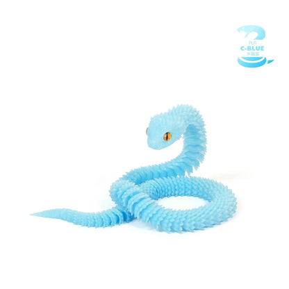 Serpentine Elegance 3D Printed Snake Statue