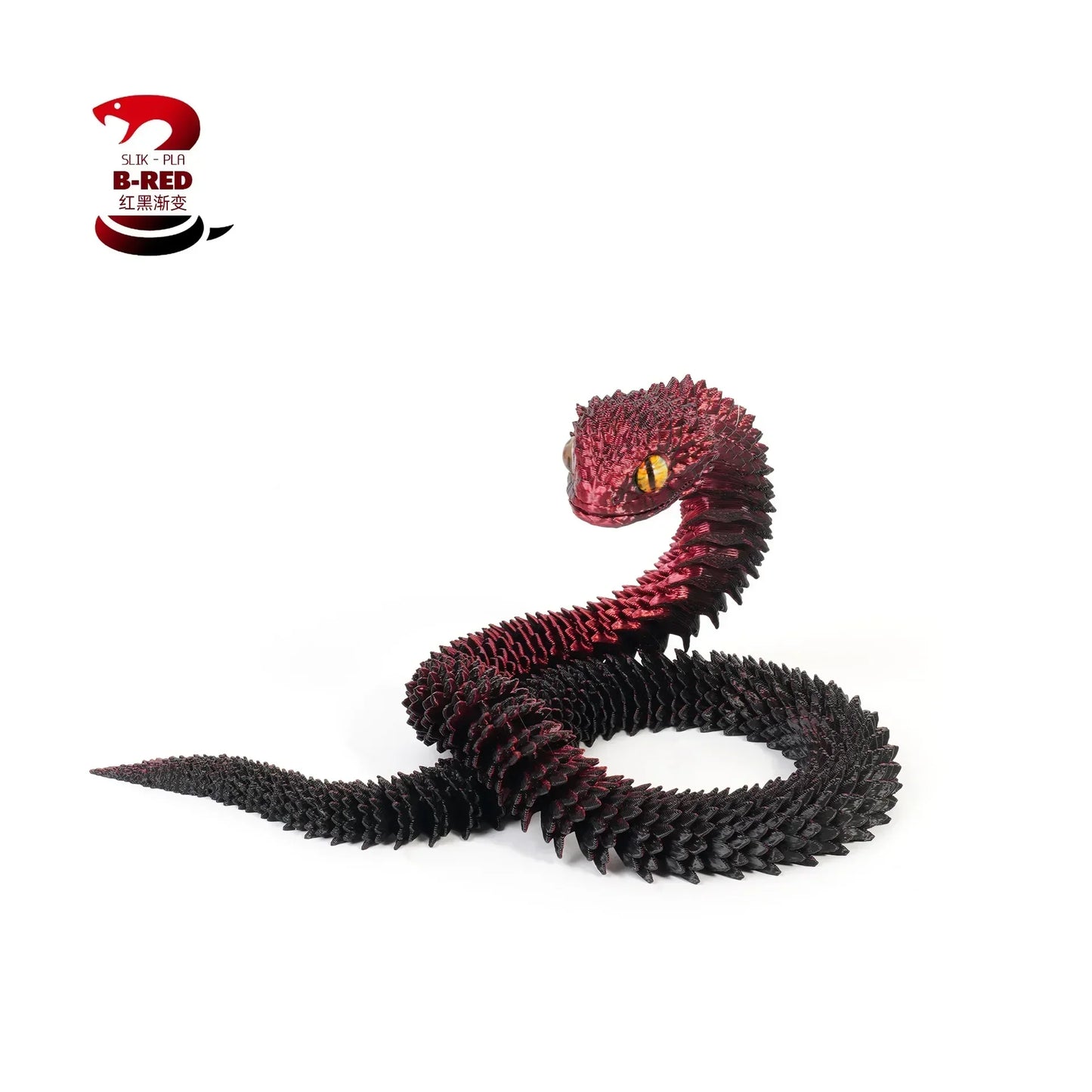 Serpentine Elegance 3D Printed Snake Statue