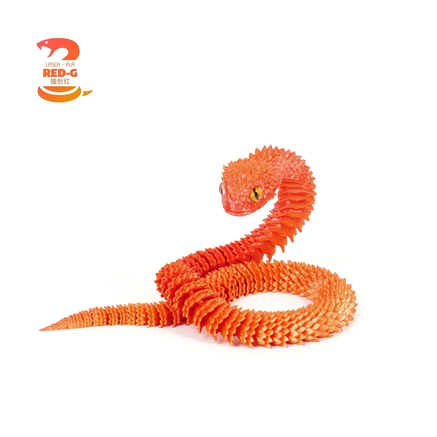 Serpentine Elegance 3D Printed Snake Statue