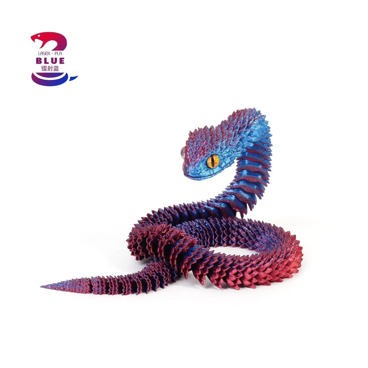 Serpentine Elegance 3D Printed Snake Statue